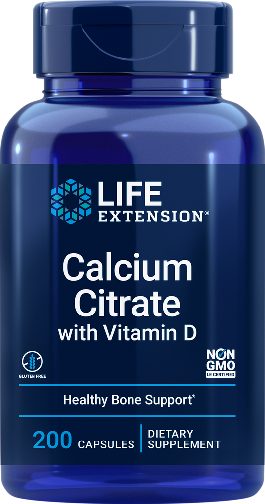 Calcium Citrate with Vitamin D, 200 vegetarian capsules